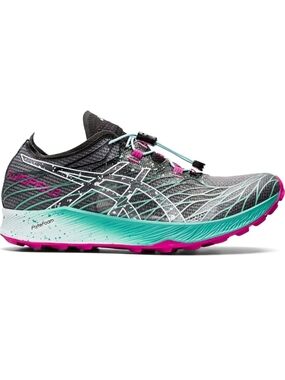 NWT ASICS FUJISPEED Trail Running Shoes Black Size 8 Women's